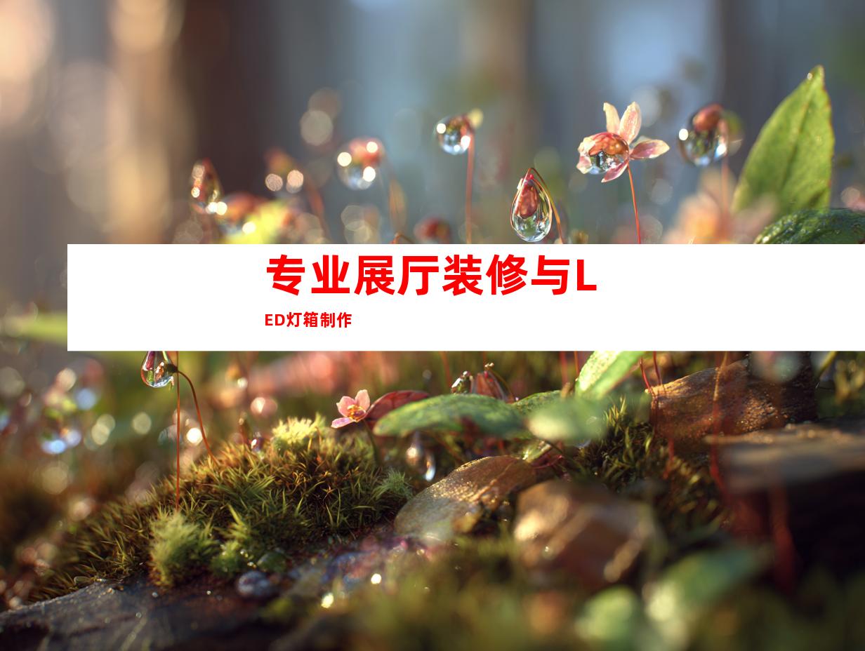 专业展厅装修与LED灯箱制作