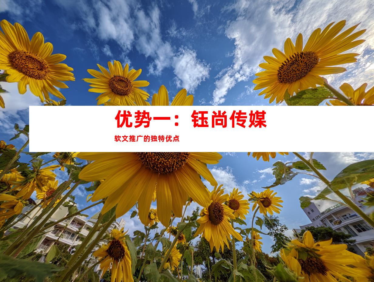 优势一：钰尚传媒软文推广的独特优点