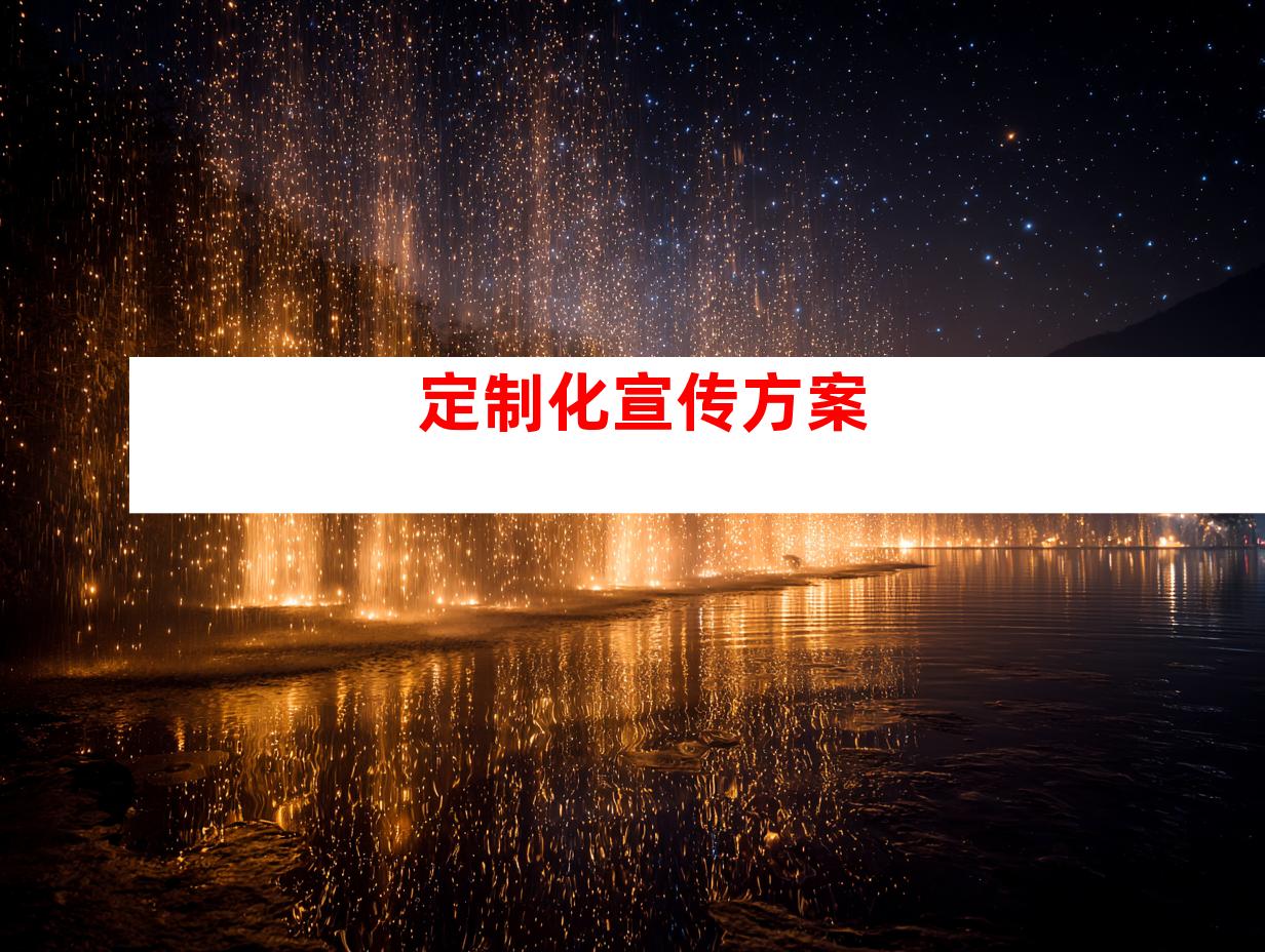 定制化宣传方案
