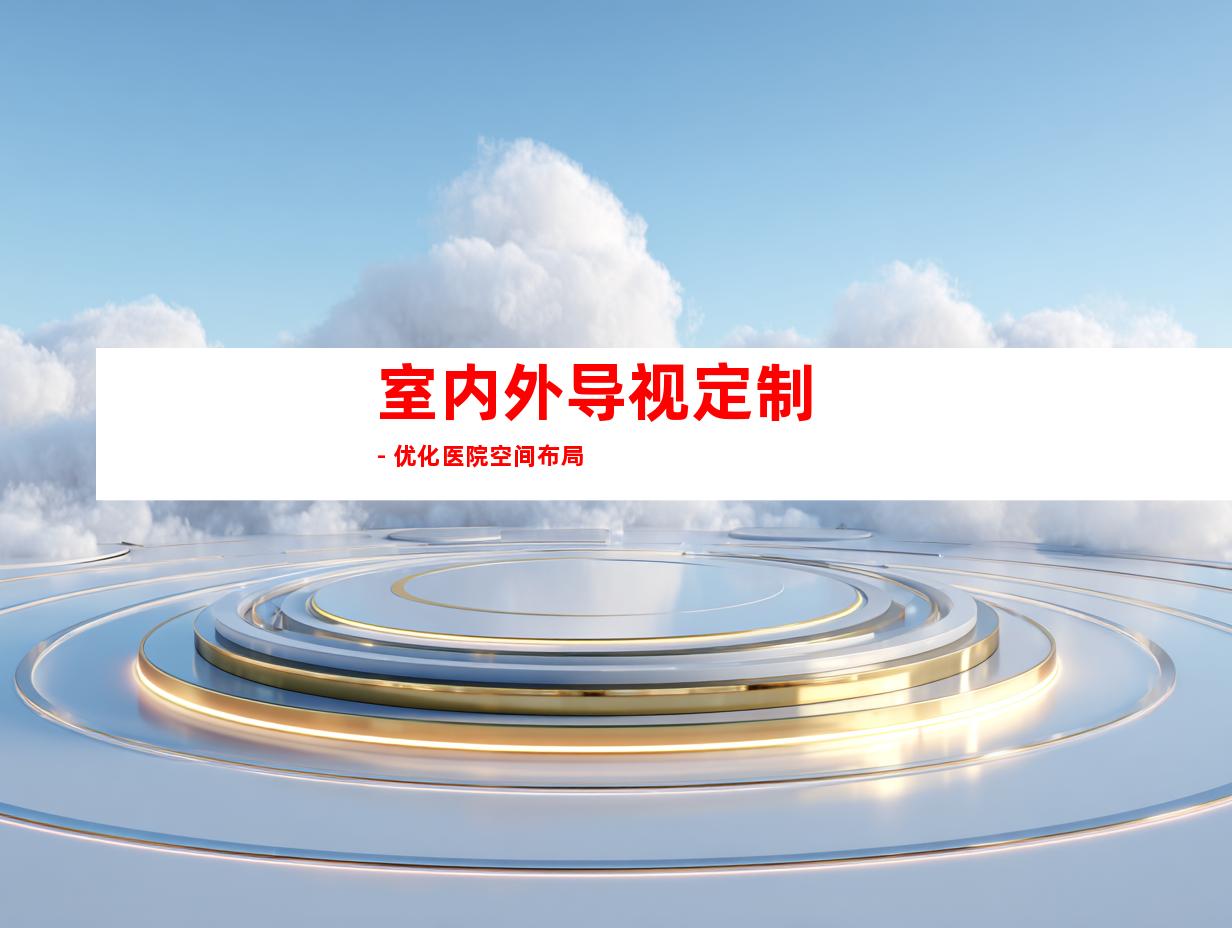 室内外导视定制 - 优化医院空间布局