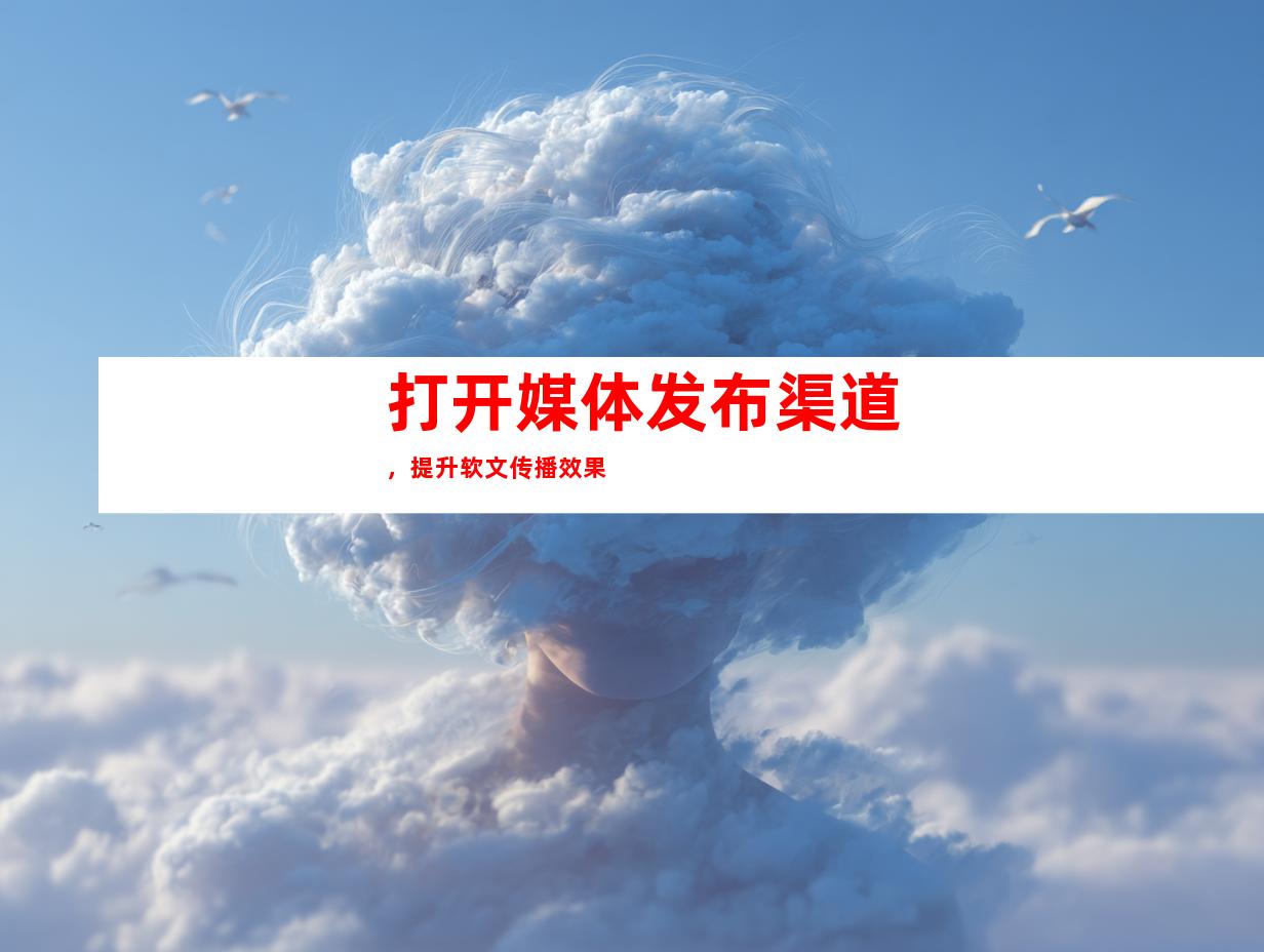 打开媒体发布渠道，提升软文传播效果