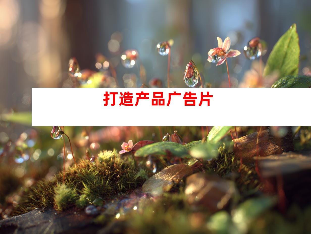 打造产品广告片