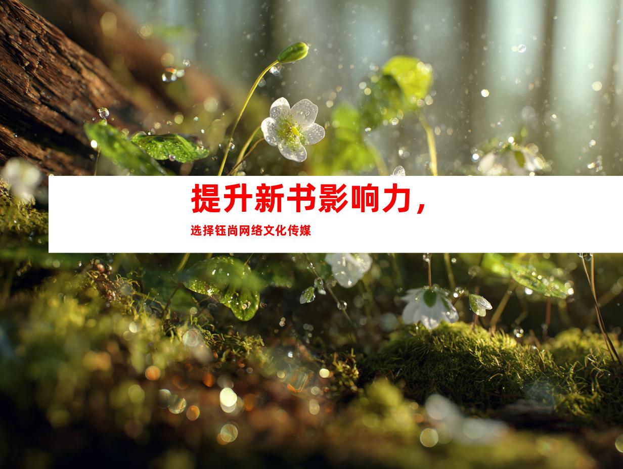 提升新书影响力，选择钰尚网络文化传媒