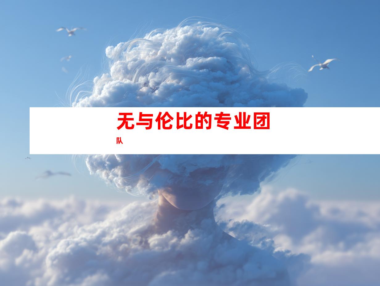 无与伦比的专业团队