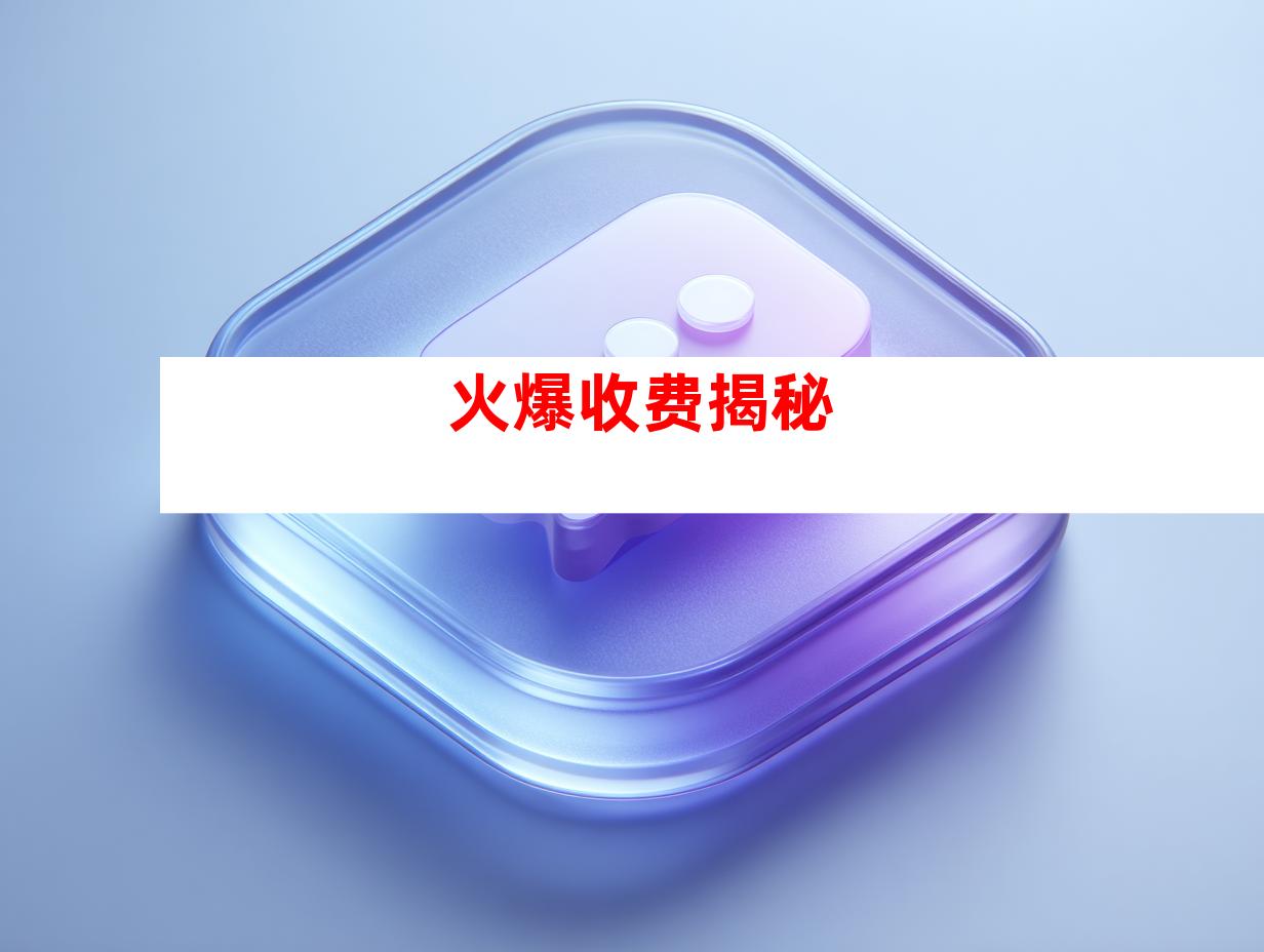 火爆收费揭秘