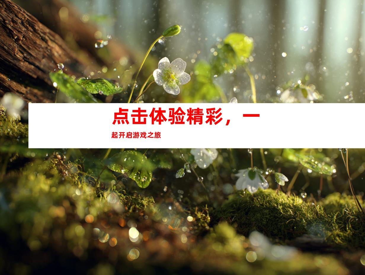 点击体验精彩，一起开启游戏之旅