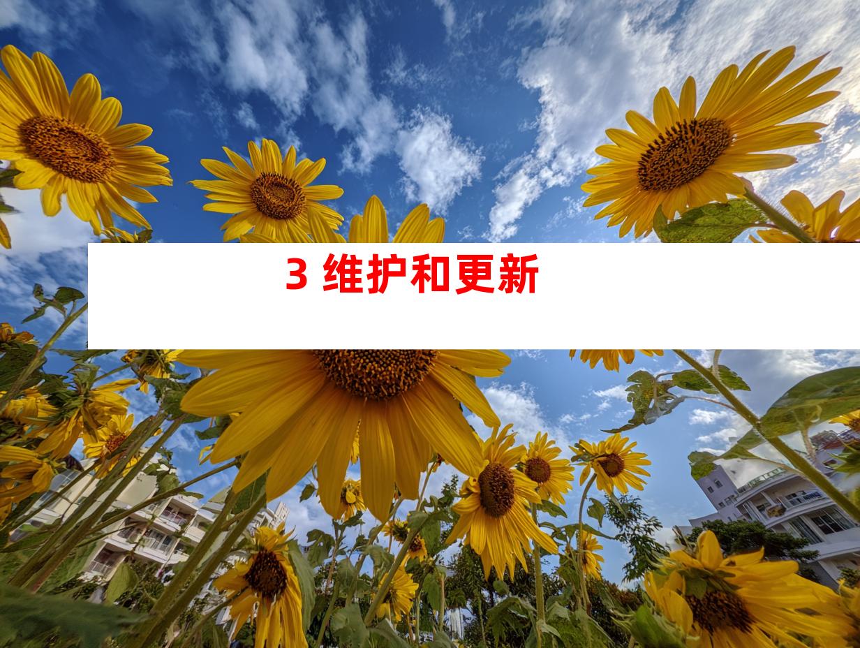 3. 维护和更新